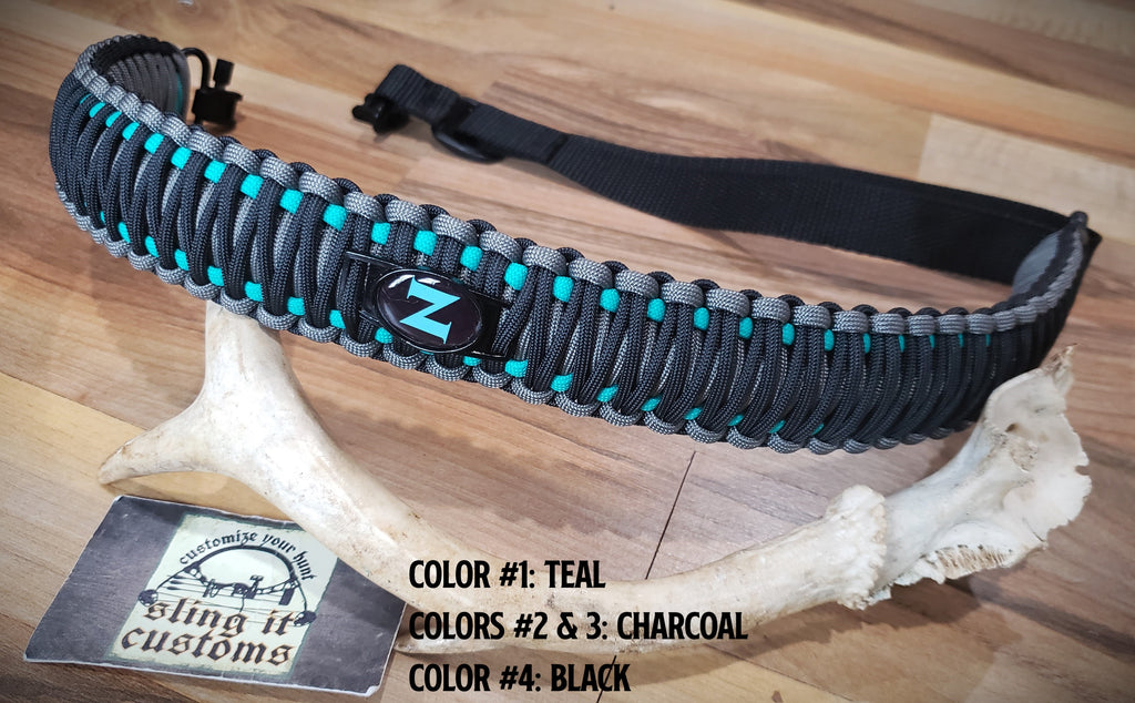 Custom Paracord Sling/Shoulder Strap Diamond/Southwest Weave Adjustable Custom Colors Lengths offers Swivels Handmade - Free Gift with included