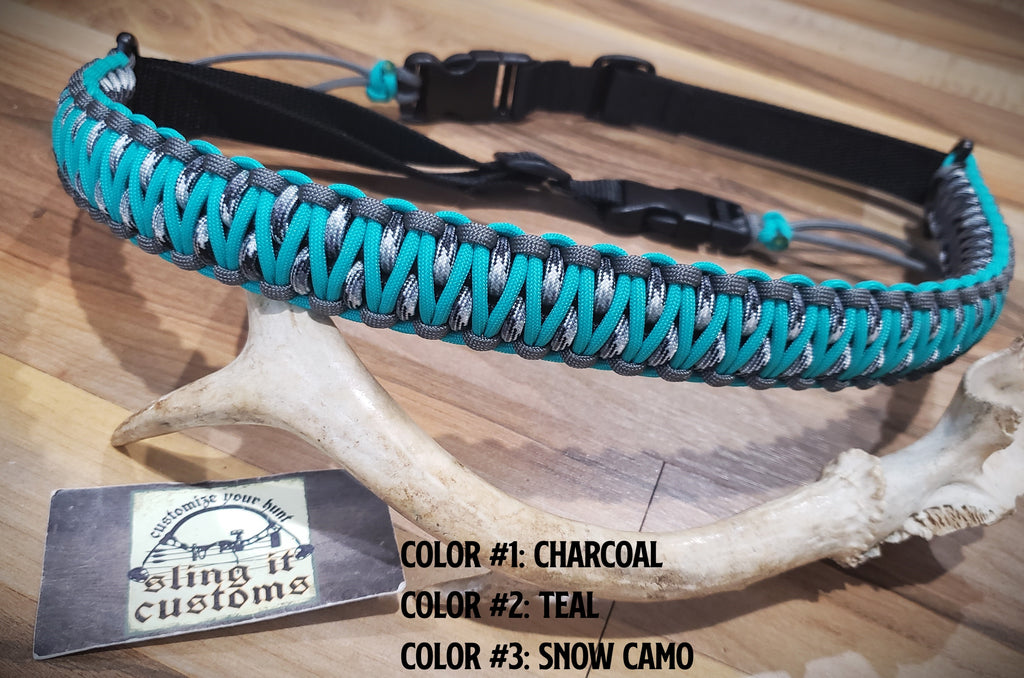 Custom Paracord Sling Shoulder Strap Diamond/Southwest good Weave Camera/Guitar/Bag Adjustable HandMade Custom Colors Lengths Clips