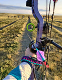 Bow Wrist Sling - Double Cobra Weave with Custom Charm