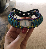 Bow Wrist Sling - Double Cobra Weave with Custom Charm