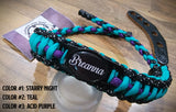 Bow Wrist Sling - Cobra with Backbone Weave with Custom Charm