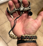 Wrist Lanyard for Thumb Release - Cobra with Microstitched Xs Weave