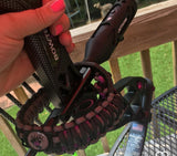 Bow Wrist Sling - Double Cobra Weave with Custom Charm