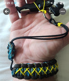Wrist Lanyard for Thumb Release - Cobra with Microstitched Xs Weave