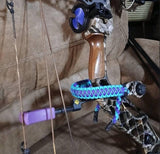 Bow Wrist Sling - Cobra with Microstitched Xs Weave