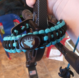 Bow Wrist Sling - Cobra with Backbone Weave with Custom Charm