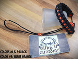 Wrist Lanyard for Thumb Release - Cobra with Backbone Weave