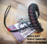 Wrist Lanyard for Thumb Release - Cobra with Backbone Weave