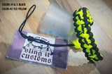 Wrist Lanyard for Thumb Release - Barbed Cobra Weave