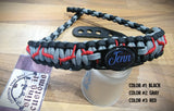 Bow Wrist Sling - Barbed Cobra Weave with Custom Charm