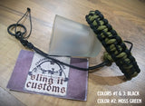 Wrist Lanyard for Thumb Release - Barbed Cobra Weave