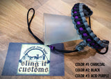 Wrist Lanyard for Thumb Release - Cobra with Backbone Weave