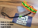 Wrist Lanyard for Thumb Release - Barbed Cobra Weave