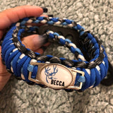 Bow Wrist Sling - Double Cobra Weave with Custom Charm