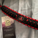 Bow Wrist Sling - Double Cobra Weave with Custom Charm