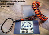 Wrist Lanyard for Thumb Release - Cobra with Backbone Weave