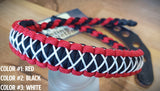 Bow Wrist Sling - Cobra with Microstitched Xs Weave