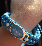 Bow Wrist Sling - Cobra with Backbone Weave with Custom Charm