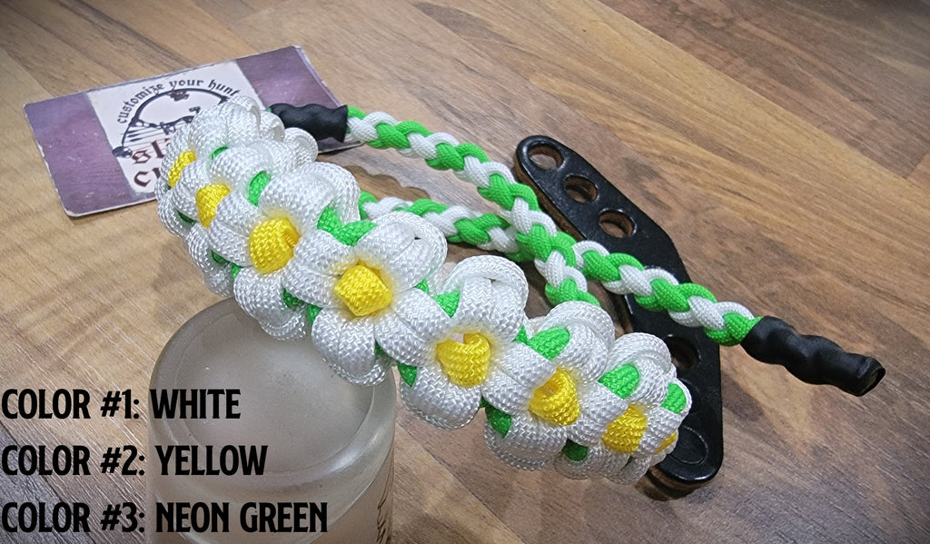 Flower Rifle Sling Bow Wrist Sling - Flower Power Weave – SlingIt Customs