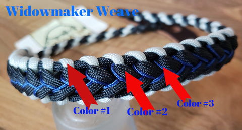 Striped Cobra Stitch Adjustable Paracord Bracelet - Etsy