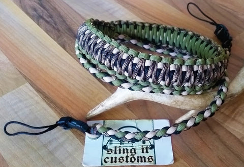 Subalpine Camo - Binocular Lanyard - Double Cobra Weave