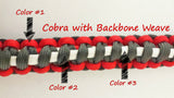 Bow Wrist Sling - Cobra with Backbone Weave with Custom Charm - SlingIt Customs - 22